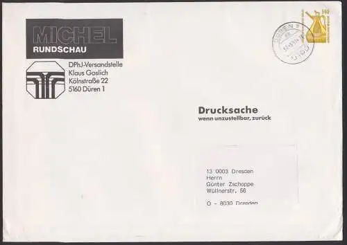 Bronzekanne Reinheim 140 Pf. Drucksache 31.5.91 von VGW nach VGO