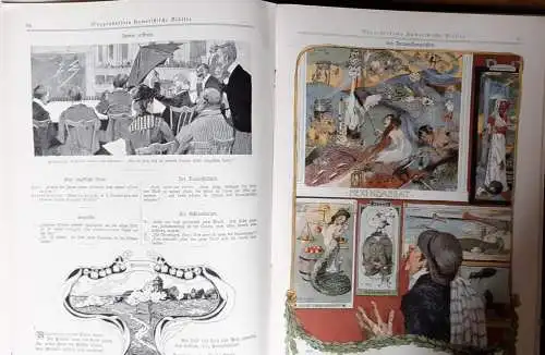 Meggendorfer Blätter Nr. 536 bis 548, humoristische, kpl. Hefte, gute Erhaltung, Einband defekt, Band 45 1901