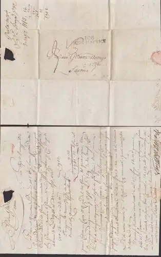 PORT-MAURICE L2 Altbrief nach Savona von 1813