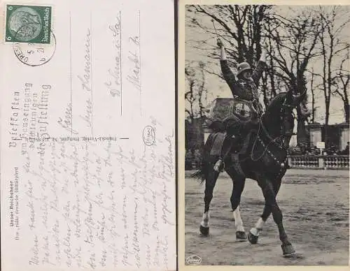 Fotokarte Kosmos Unser Reichsheer Das größte deutsche Militärpferd