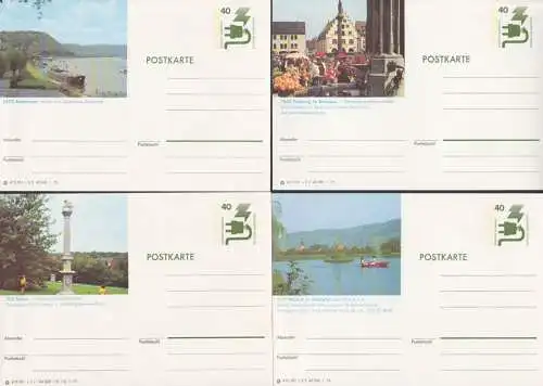 Bildpostkarten Serie C P116 mit 161 Karten,  ungebraucht, abgebildete Bsp.  Andernach, Aalen, Bad Kissingen, Hassloch