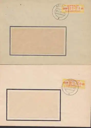 Apolda 15.4.58, Gotha 5.5.58, zwei ZKD-Briefe 17N Feuerlöschgerätewerk, Masch.- u. Zahnräderfabrik
