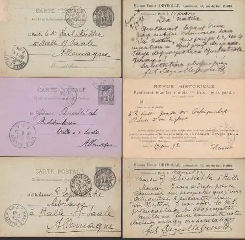 Ganzsachenkarten mit privatem Zudruck, Cartes d'entier postal avec impression supplémentaire privée