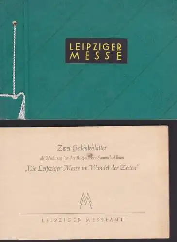 Gedenkblätter Leipzig historische Sonderbriefmarken-Serie n. Originalen von Erich Gruner, Messeamt, 841/12, 965/68,198/9