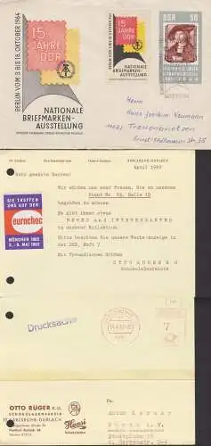 Vignetten 15 Jahre DDR, eurochoc 1962 Schokoladenfabrik Karlsruhe-Durlach, 50 Pf. Albrcht Dürer Ausstellung
