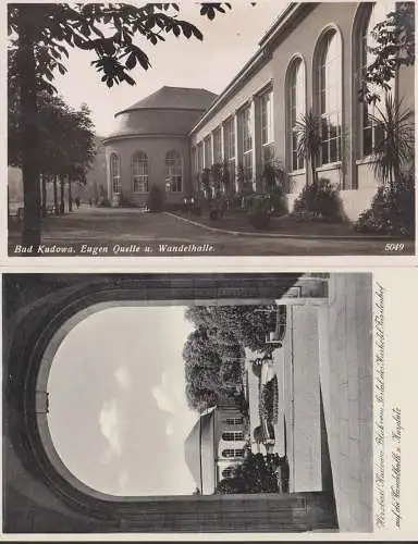 Kudowa-Zdrój Bad Kudowa Schlesien  2 Karten Kurhotel Fürstenhof 1942