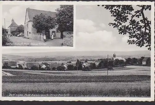 Zettingen Kreis Kochem Cochem, Gastwirtschaft Wwe. (Witwe) Maria Kaiser, Post  Kaisersesch