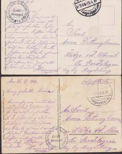 Jelgava Mitau Soldatenheim, Schloss Feldpostkarten 1916