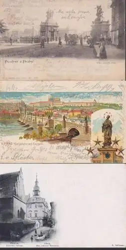 Prag Praha Karlsbrücke, most Moldau, jüdisches Rathaus