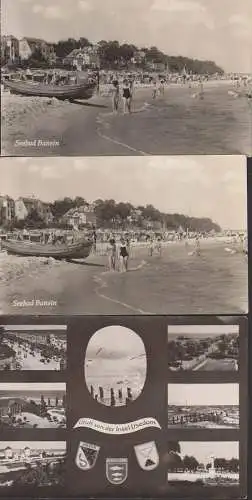 Zeltplatz - Stempel 1960 Gruß von der Insel Usedom, Seebad Bansin