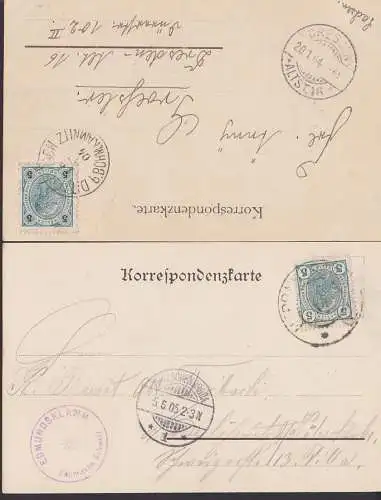 Böhmische Schweiz Edmundsklamm 2 Karten mit Kahnfahrten 1904