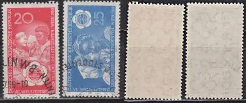 Wien Weltfestspiele der Jugend und Studenten 1959 Weißes und schwarzes Mädchen Germany DDR 708/06