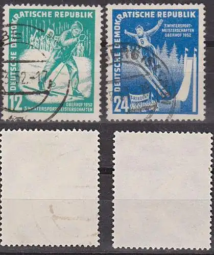 ski jumping Germany EAST, Oberhof Wintersportmeisterschaften DDR 298/9 Skispringen Langlauf
