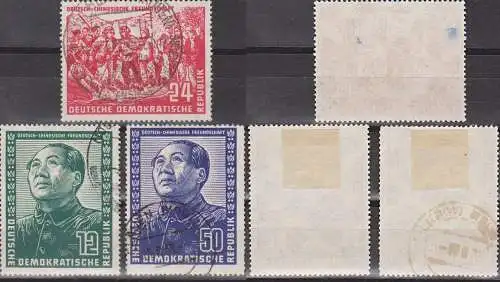 Germany Deutsch-chinesiche Freundschaft gestempelt,  DDR 286/87, Mao Zedong Chine