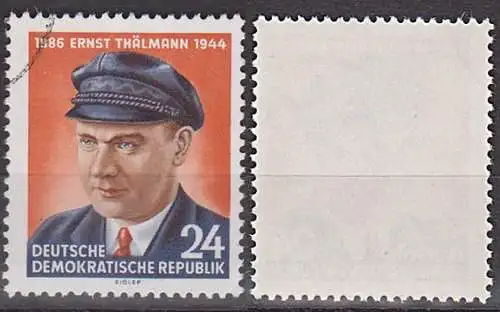 Ernst Thälmann Antifaschist bedarfsgestempelt Germany East DDR 432