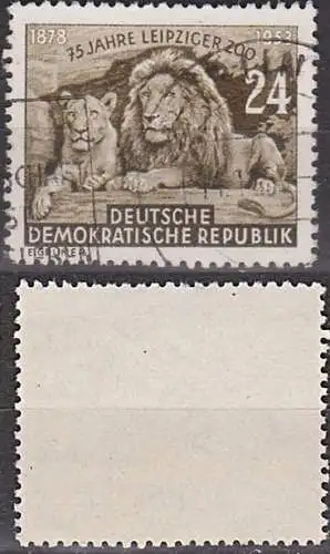 Löwe Lion Leo Germany East 75 Jahre Leipziger Zoo DDR 397 used