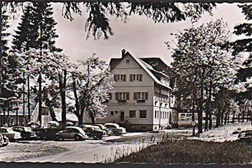 Zwieselberg über Freudenstadt, Poststellenstempel 1957, Photo Hotel - Pension "Hirsch"