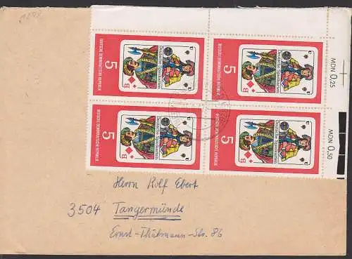 Thermalbad Wiesenbad 5 Pf. Altenburger Skatkarte DDR 1298(4), portogenau 5.8.67