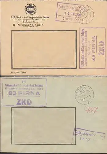 Pirna, 2 ZKD Bfe, R5 Geräte- und Reglerwerk Teltow, BMSR-Technik, Wiss. Techn. Zentrum Kraftwerksanlagenbau, Sonnenstein