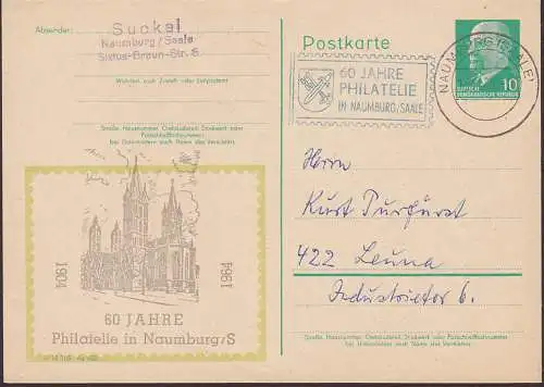 Naumburg C-Ganzsache 60 Jahre Philatelie  14.11.64, P71 -