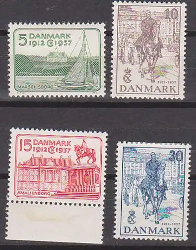 Dänemark Danmark Jubiläum 1912 - 1937 ungebraucht mit Falz