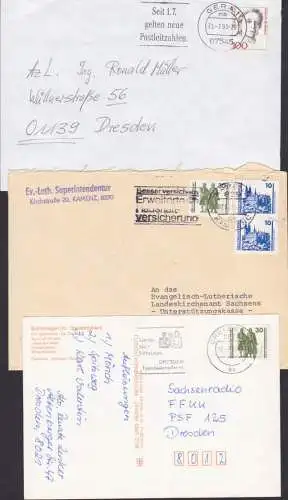 Dresden Transfusionsdienst Spende Blut, MWSt. , Gera Seit 1.7. (1993) gelten neue Postleitzahlen, Kamenz zweisprachig