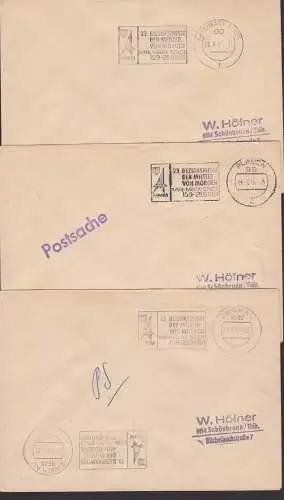 Plauen, Zwickau Karl-Marx-Stadt je Postsache MWSt. Bezirksmesse der Meister von Morgen, MMM 1981