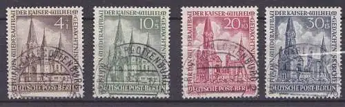 Berlin Kaiser Wilhelm Gedächtniskirche  Mi. 106-109 Kat. 250,- gest. Berlin-Charlottenburg