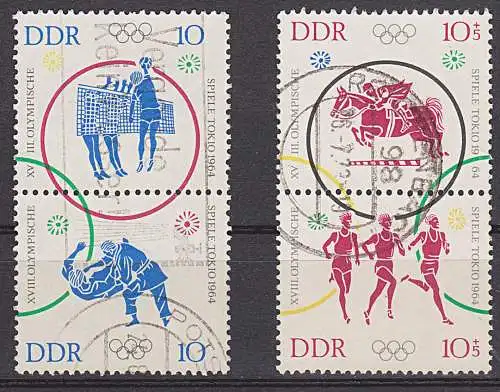 Lot Zdr. Volkskunst aus der Lausitz Olympische Spiele Tokio 1964 gest.