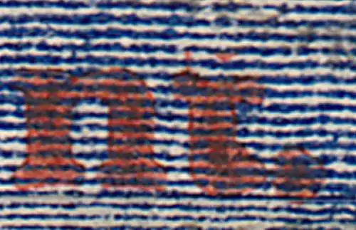 Saargebiet 71 PFI "t von cent" verstümmelt gest. mit Vergleich 30,- Katalog