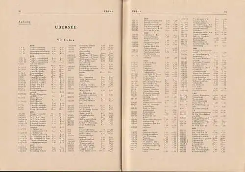 Preisliste 1967 für staatlichen und genossenschaftlichen Briefmarkenfachhandel, dabei (VR China Bl. 8 für 25.- !! )