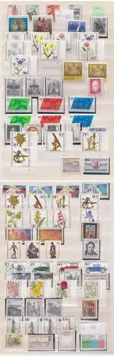 Berlin **/o Lot in Einsteckseiten zw. 1981 - 1990 gesamt 790,- Mi-Katalogwert, saubere Erhaltung