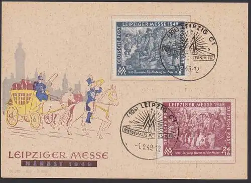 MC Leipziger Messe DDR 240/41, SoSt. Messehaus Petershof 1.9.49