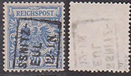 Germany 48c geprüft 20 Pf. Adler gest. Lössnitz Radebeul