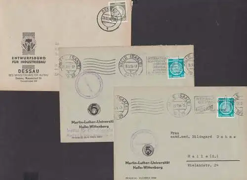 Propaganda 5-Jahrplan Symbol, Martin-Luther-Universität Halle, Entwurfsbüro Industriebau des Ministeriums Aufbau