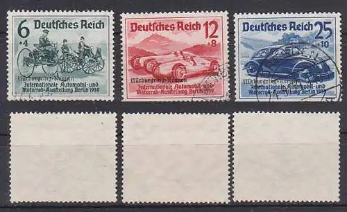 Nürburgring-Rennen Audruck auf Int. Automobil-Ausstellung Berlin Deutsches Reich 695/97