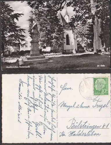 Schwabmünchen Fotokarte 10 Pfg. Th. Heuss und NO, ungültig in die DDR Bülstringen Haldensleben und entfernt