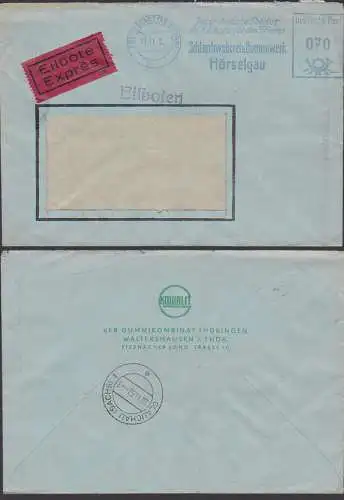 Rothenstädt (Kr. Gotha),  AFS 9.11.59, Eil-Brierf, Schlauchweberei u. Gummiwerk, Propaganda "Jeder Deutsche Patriot ..."