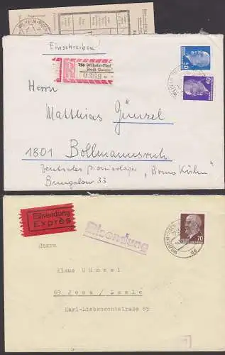 Wilhelm-Pieck-Stadt Guben, R- bzw. Eil-Brief