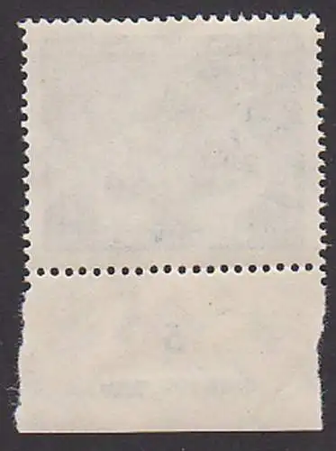 Tag der Briefmarke 1951 **, Falz auf Rand, Druckvermerk DDR 259 Dv 12 Pf. Philatelist mit Jugendlichen Album Sammeln