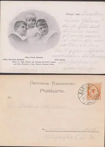 Sachsen Prinzen - Söhne des Prinzen Friedrich August, Ernst Heinrich, Friedrich Christian, Georg, Dresden HANSA Privatp.
