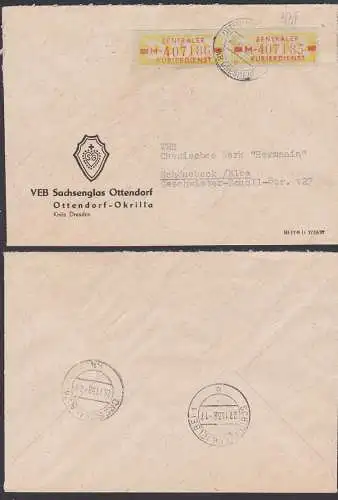 Ottendorf-Okrilla DDR, ZKD B18IM(2) Sachsenglas Ottendorf 26.11.58 nach Schönebeck