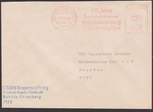 Böhlitz-Ehrenberg AFS "70 Jahre Sanitäre Armaturen VEB MAW Armaturenwerk Leipzig" 7.3.89