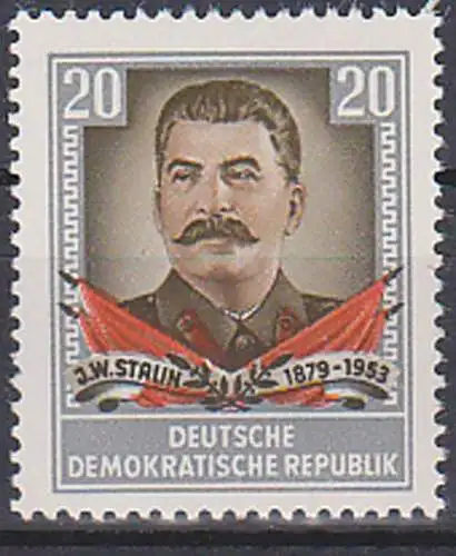 J. W. Stalin 1879 - 1953, DDR 425 **, Allemagne, Germany East, sowjetischer Staatsmann