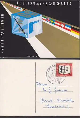Hamburg 1962 Jubiläums-Kongress 50 MZ. v. D. SoSt. 15.9.62, Württembergische Bibelanstalt
