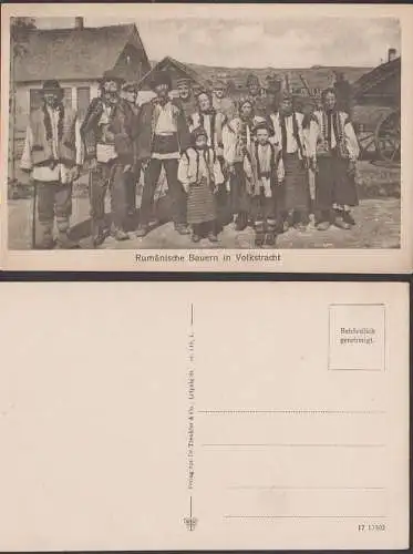 Rumänien rumänische Bauern in Volkstracht Typen um 1915 unbeschriebern