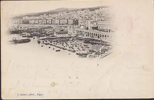 Tunesien Tunis 1899 Hafen Port
