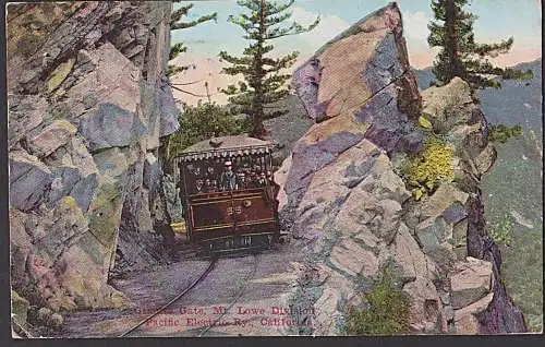 Californien Pacific Electric Rayl Granite Gate Mt. Love Devision 1915 Los Angeles San Francisco