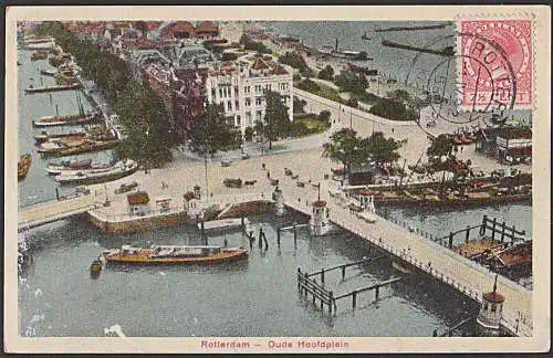 Rotterdam 1929 Oude Hoofdplein Hafenanlage