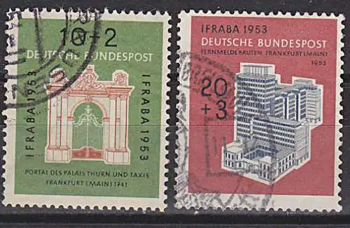 BRD 171/2 gest. IFABRA Fernmeldeamt Frankfurt Palais Thurn und Taxis